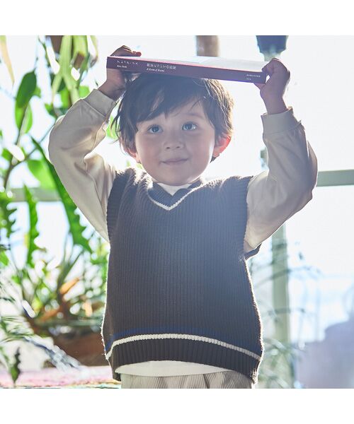 petit main / プティマイン ベスト | 【ウォッシャブル】ニットベストセット | 詳細1