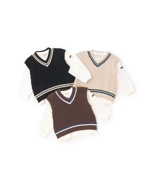 petit main / プティマイン ベスト | 【ウォッシャブル】ニットベストセット | 詳細12