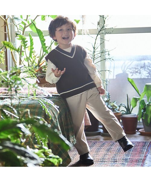 petit main / プティマイン ベスト | 【ウォッシャブル】ニットベストセット | 詳細2