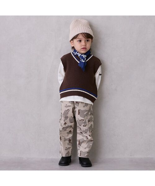 petit main / プティマイン ベスト | 【ウォッシャブル】ニットベストセット | 詳細3