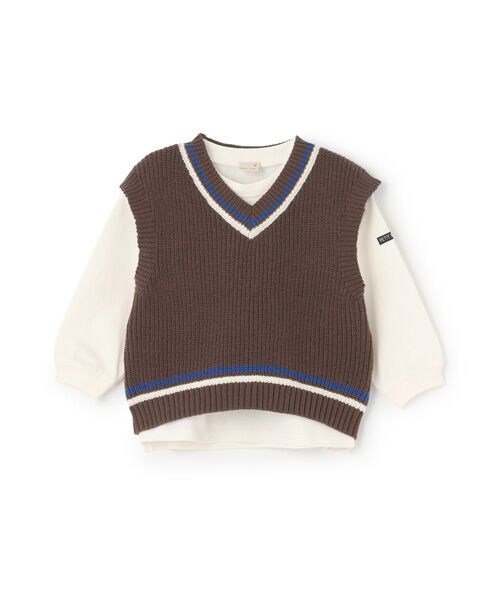 petit main / プティマイン ベスト | 【ウォッシャブル】ニットベストセット | 詳細4
