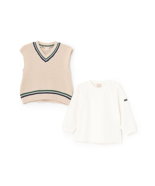 petit main / プティマイン ベスト | 【ウォッシャブル】ニットベストセット | 詳細6