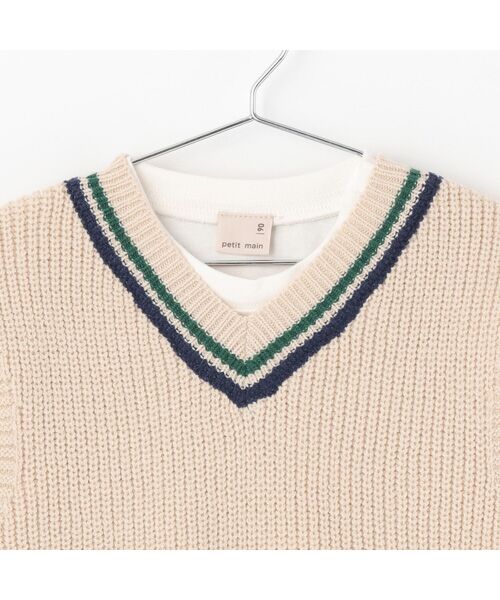 petit main / プティマイン ベスト | 【ウォッシャブル】ニットベストセット | 詳細7