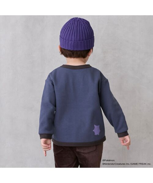 petit main / プティマイン Tシャツ | 【monpoke】接結アップリケ長袖T | 詳細1