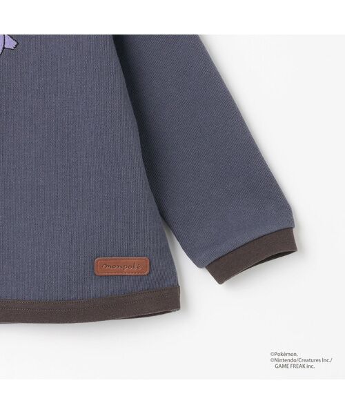 petit main / プティマイン Tシャツ | 【monpoke】接結アップリケ長袖T | 詳細15