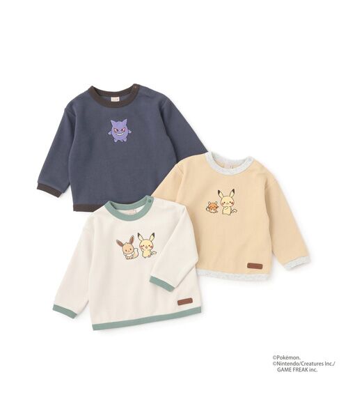 petit main / プティマイン Tシャツ | 【monpoke】接結アップリケ長袖T | 詳細18