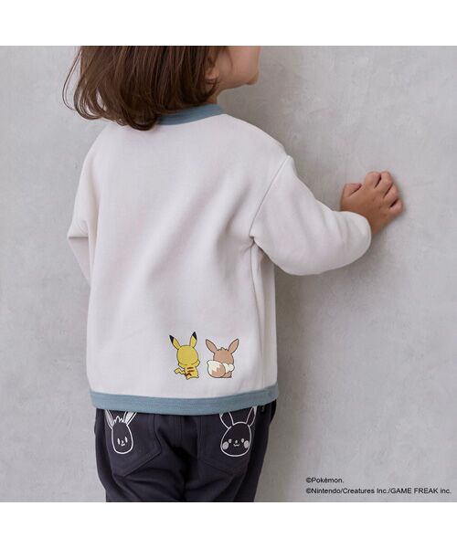 petit main / プティマイン Tシャツ | 【monpoke】接結アップリケ長袖T | 詳細3