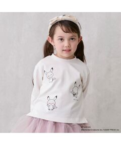 petit main / プティマイン Tシャツ | 【monpoke】刺繍キャラ長袖T