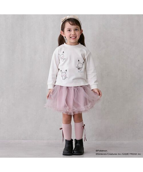 petit main / プティマイン Tシャツ | 【monpoke】刺繍キャラ長袖T | 詳細4