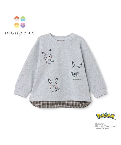 petit main / プティマイン Tシャツ | 【monpoke】刺繍キャラ長袖T | 詳細8