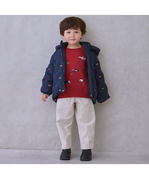 petit main / プティマイン ダウンジャケット・ベスト | 【リンク】アソート刺繍中綿ジャケット | 詳細2