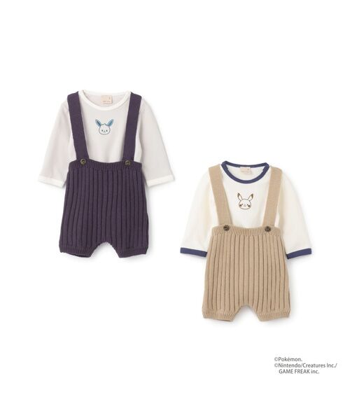 petit main / プティマイン ロンパース | 【monpoke】サス付きパンツセット | 詳細10