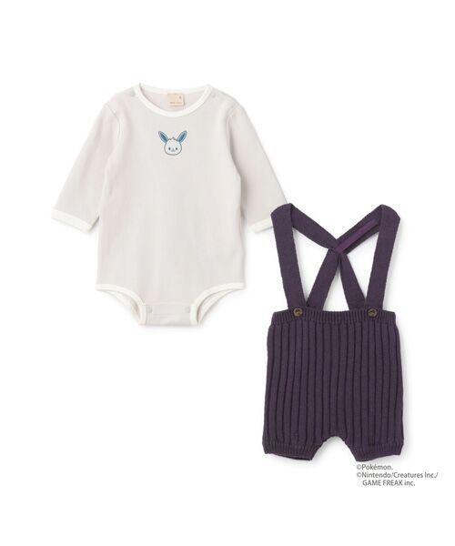 petit main / プティマイン ロンパース | 【monpoke】サス付きパンツセット | 詳細9