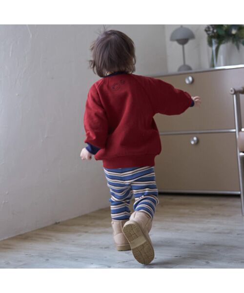 petit main / プティマイン その他パンツ | 【ウォッシャブル】マルチボーダーニットレギパン | 詳細6