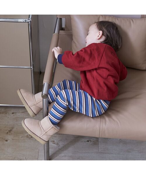 petit main / プティマイン その他パンツ | 【ウォッシャブル】マルチボーダーニットレギパン | 詳細7