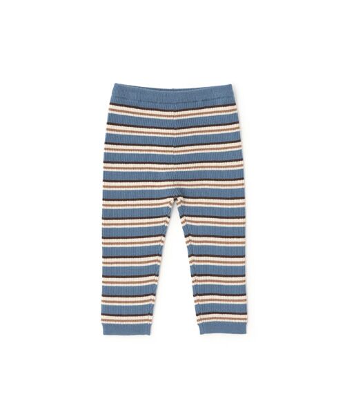 petit main / プティマイン その他パンツ | 【ウォッシャブル】マルチボーダーニットレギパン | 詳細8