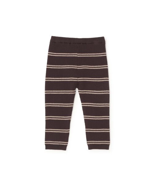 petit main / プティマイン その他パンツ | 【ウォッシャブル】マルチボーダーニットレギパン | 詳細9