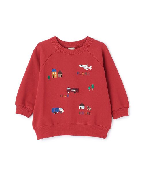 petit main / プティマイン スウェット | 働く車刺繍トレーナー | 詳細2