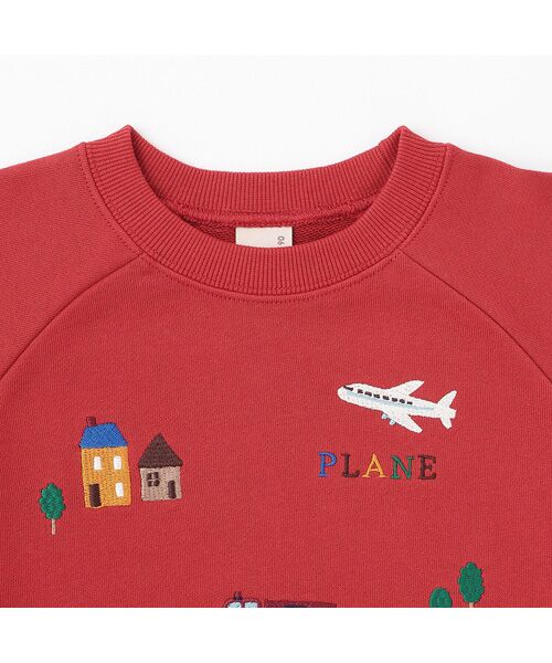 petit main / プティマイン スウェット | 働く車刺繍トレーナー | 詳細4