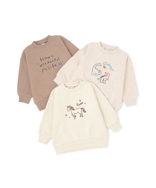 petit main / プティマイン スウェット | 〈フワのびっと〉刺繡アソートトレーナー | 詳細16