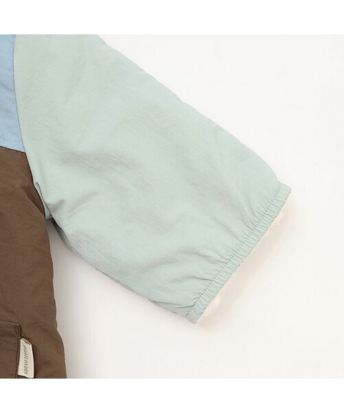 petit main / プティマイン ベビー・キッズウエア | 配色切替ジャンプスーツ | 詳細5