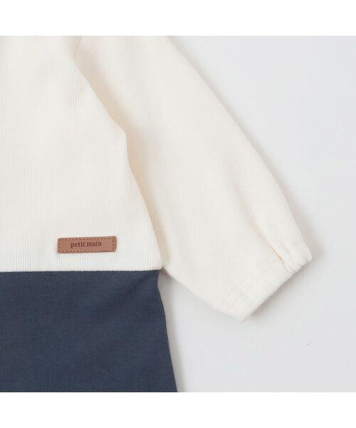 petit main / プティマイン ロンパース | クロシェベスト付きカバーオール | 詳細11