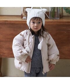 petit main / プティマイン ブルゾン | 【リンク】ちびリボン中綿ジャケット