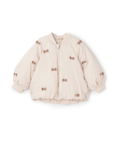 petit main / プティマイン ブルゾン | 【リンク】ちびリボン中綿ジャケット | 詳細5