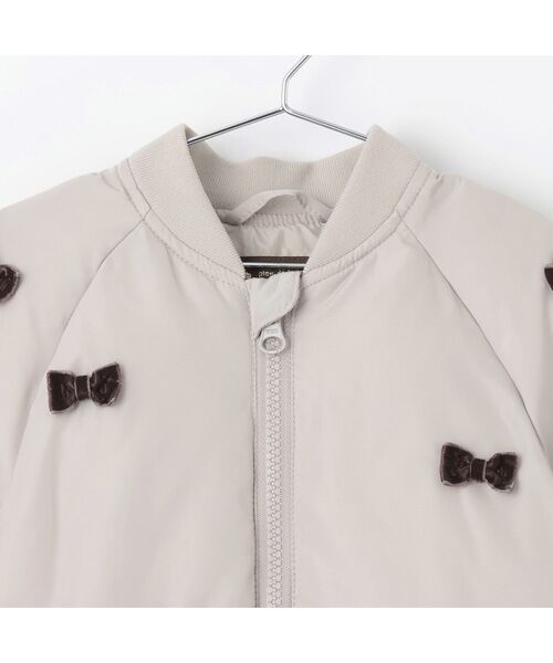 petit main / プティマイン ブルゾン | 【リンク】ちびリボン中綿ジャケット | 詳細9