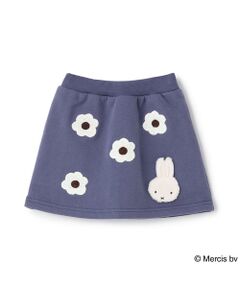 petit main / プティマイン ミニ・ひざ丈スカート | 【miffy】お花刺繍スカパン