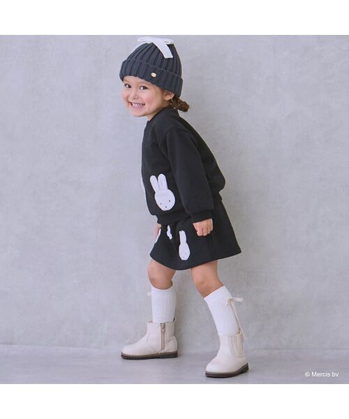 petit main / プティマイン ミニ・ひざ丈スカート | 【miffy】お花刺繍スカパン | 詳細2