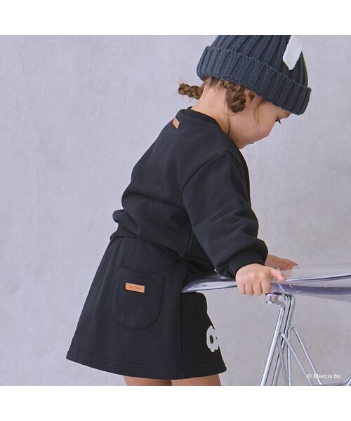 petit main / プティマイン ミニ・ひざ丈スカート | 【miffy】お花刺繍スカパン | 詳細3