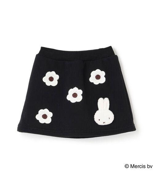 petit main / プティマイン ミニ・ひざ丈スカート | 【miffy】お花刺繍スカパン | 詳細4