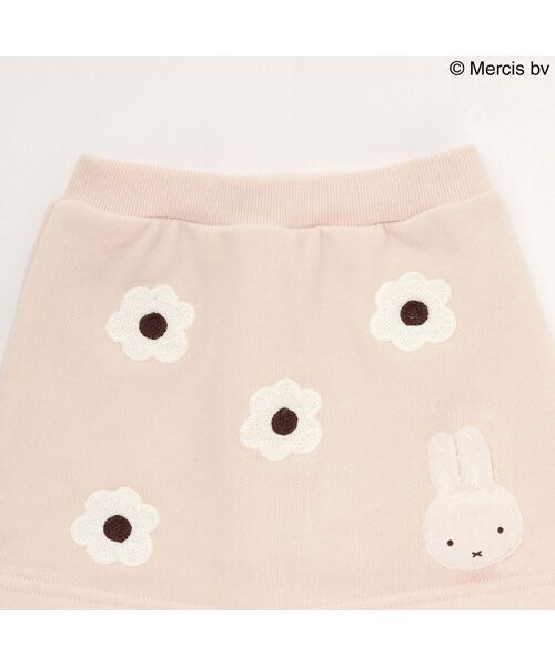 petit main / プティマイン ミニ・ひざ丈スカート | 【miffy】お花刺繍スカパン | 詳細6