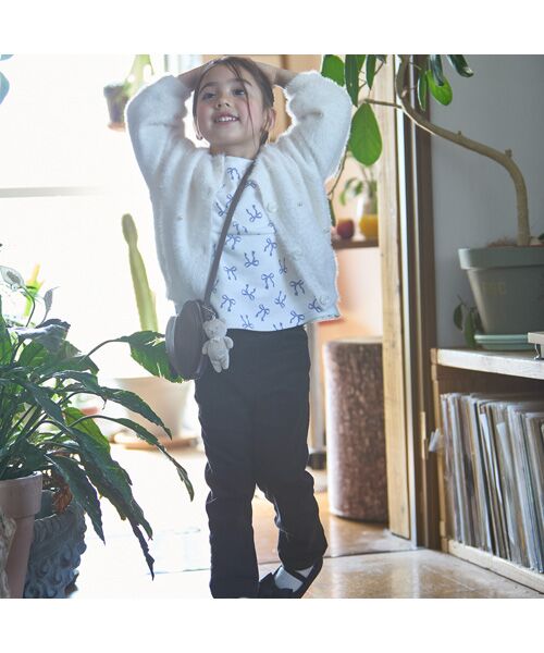 petit main / プティマイン カーディガン・ボレロ | 【リンク】シャギーニットカーディガン | 詳細1