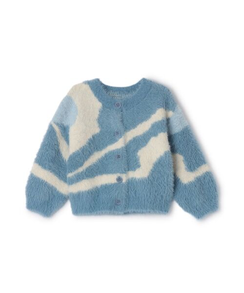 petit main / プティマイン カーディガン・ボレロ | 【リンク】シャギーニット柄カーディガン | 詳細4