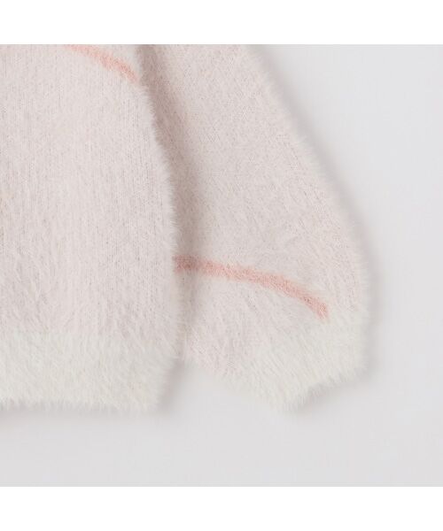 petit main / プティマイン カーディガン・ボレロ | 【リンク】シャギーニット柄カーディガン | 詳細7