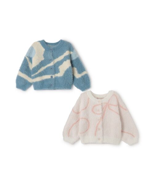 petit main / プティマイン カーディガン・ボレロ | 【リンク】シャギーニット柄カーディガン | 詳細9