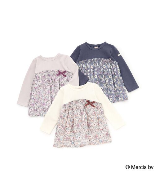 petit main / プティマイン チュニック | 【miffy】花柄ドッキングチュニック | 詳細13