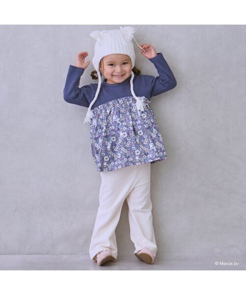 petit main / プティマイン チュニック | 【miffy】花柄ドッキングチュニック | 詳細2