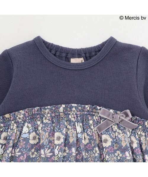 petit main / プティマイン チュニック | 【miffy】花柄ドッキングチュニック | 詳細8