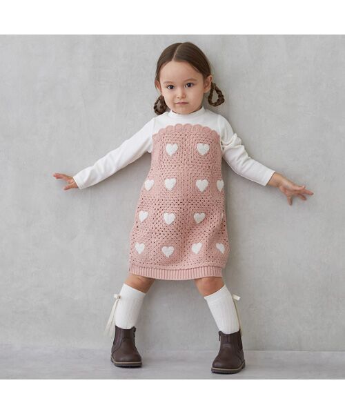 petit main / プティマイン Tシャツ | 【リンク】クロシェドッキング長袖T | 詳細11