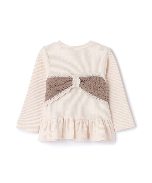 petit main / プティマイン Tシャツ | 【リンク】クロシェドッキング長袖T | 詳細15