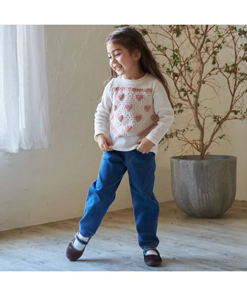 petit main / プティマイン Tシャツ | 【リンク】クロシェドッキング長袖T | 詳細2