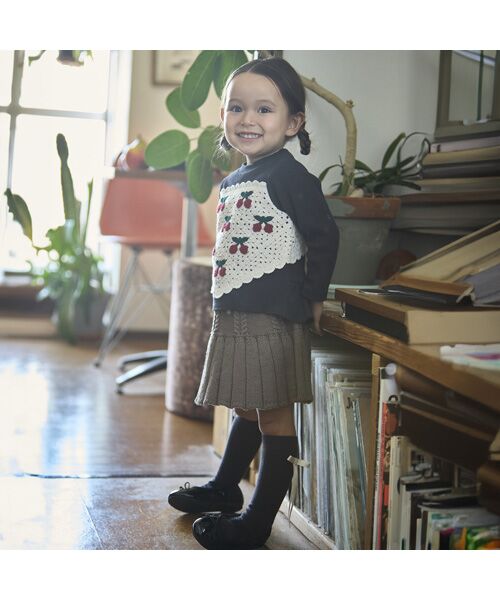 petit main / プティマイン Tシャツ | 【リンク】クロシェドッキング長袖T | 詳細7