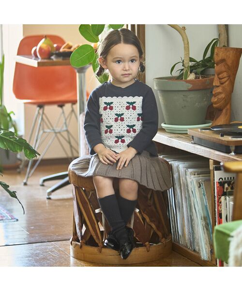 petit main / プティマイン Tシャツ | 【リンク】クロシェドッキング長袖T | 詳細8