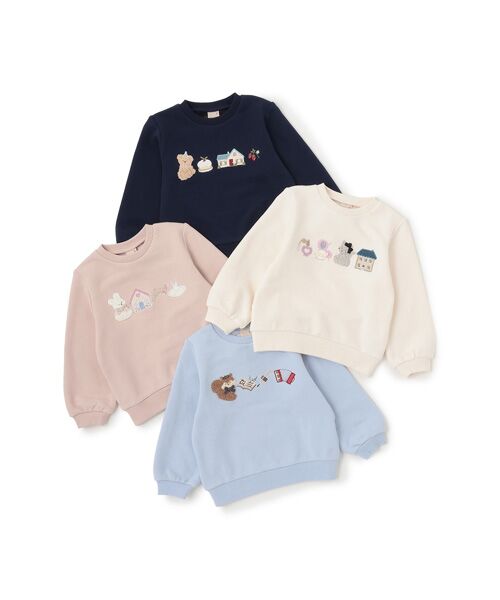 petit main / プティマイン スウェット | 【フワノビット】アソートアップリケトレーナー | 詳細14