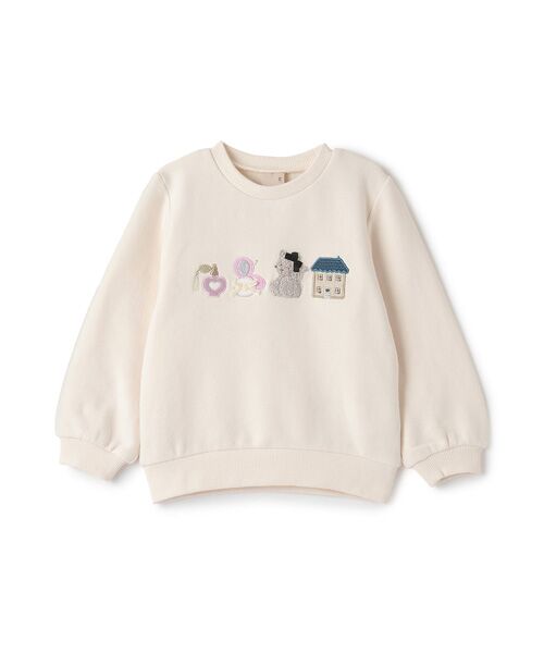 petit main / プティマイン スウェット | 【フワノビット】アソートアップリケトレーナー | 詳細4