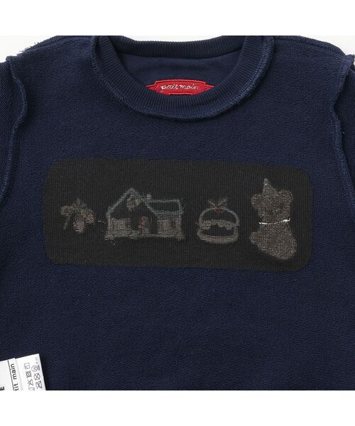 petit main / プティマイン スウェット | 【フワノビット】アソートアップリケトレーナー | 詳細9