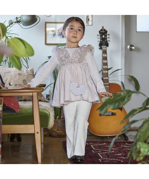 petit main / プティマイン チュニック | 【リンク】ドッキングフリルチュニック | 詳細1